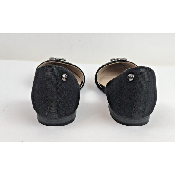 Simply Vera shoes  womens flats black Bejeweled size 6M slippers Vera Wang - Picture 8 of 15